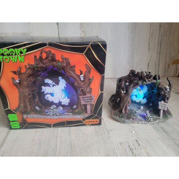 Lemax Beware Haunted Grove spooky town animated village - Picture 1 of 7